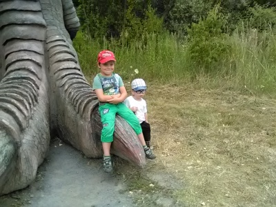 V Dinoparku v Ostravě.